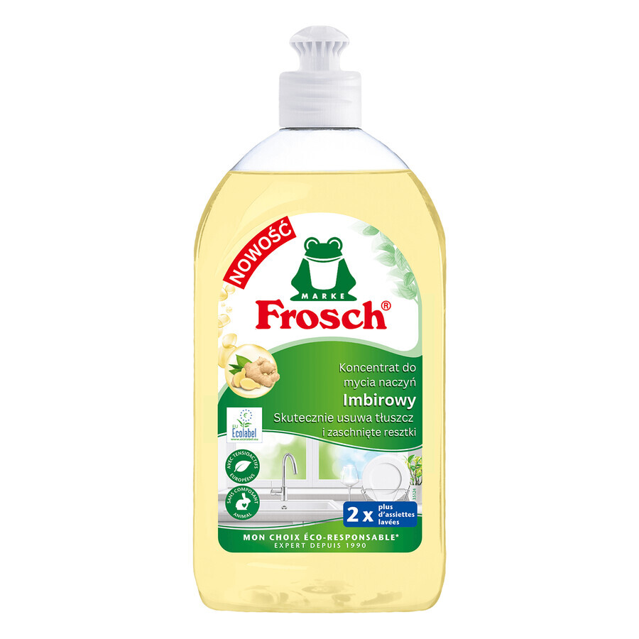 Frosch dishwashing concentrate, ginger, 500 ml