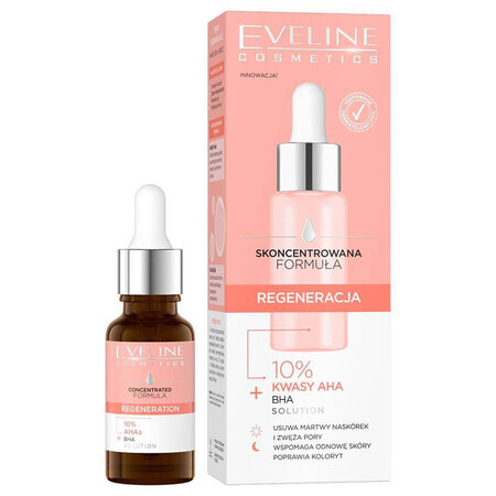 Eveline Cosmetics Concentrated Formula, regenerierendes Serum, 10 % AHA-Säuren, 18 ml