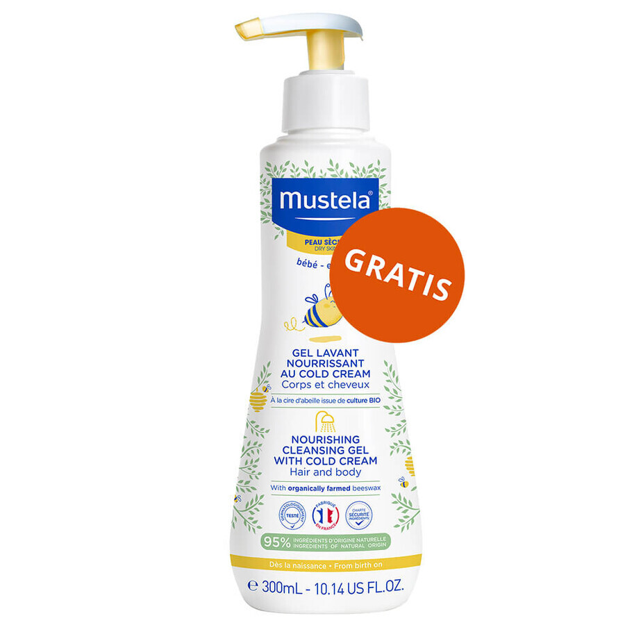 Set Bebilon Profutura Profutura DuoBiotik 5, nourishing milk-based formula for pre-schoolers, 3 x 800 g + Mustela Bebe Enfant, nourishing wash gel, 300 ml free of charge