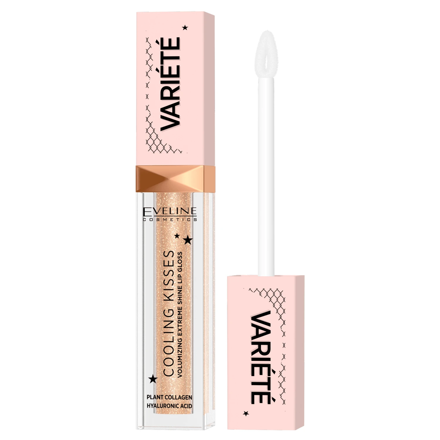 Eveline Cosmetics Varie Variete Cooling Kiss, volumisierender Lipgloss mit Kühleffekt, Nr. 01, 6,8 ml