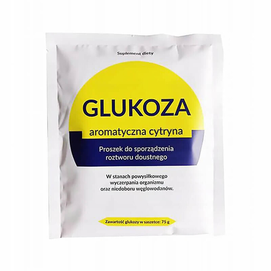 Organic Pharma Glukose, Zitronengeschmack, Pulver zum Einnehmen, 75 g