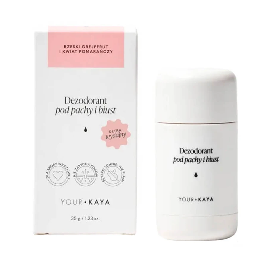 Ihr KAYA, Deodorant für Achselhöhlen und Busen, Grapefruit und Orangenblüte, 35 g