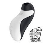 Satisfyer Orca, non-contact clitoral massage, air, black and white orca