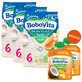 BoboVita Tasty Dinner Set Porridge mit Milch und Reis, 3 Fr&#252;chte, glutenfrei, nach 6 Monaten, 3 x 230 g + Mousse in der Tube, Banane mit Mango und Kokosnuss, 2 x 80 g frei