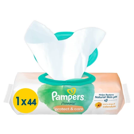 Pampers Harmonie Protect & Care, șervețele umede, 44 bucăți