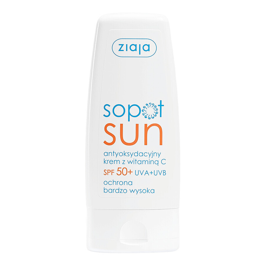 Ziaja Sopot Sun, cremă antioxidantă cu vitamina C, SPF 50+, 50 ml