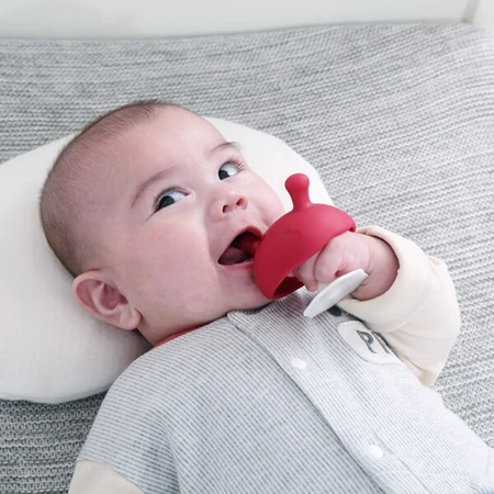 Mombella, paciette, setas, rojas, a partir de 3 meses, 1 ud.