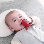 Mombella, paciette, setas, rojas, a partir de 3 meses, 1 ud.