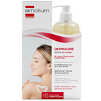 Set Emolium Dermocare, olio detergente idratante, 400 ml + lozione per il corpo, 400 ml + spray protettivo per bambini a partire da 1 anno, SPF 50+, 175 ml + asciugamano in omaggio