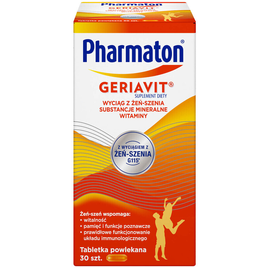 Pharmaton Geriavit set, 3 x 30 comprimate filmate