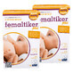 Femaltiker Plus Packung, Karamellgeschmack, 2 x 12 Beutel