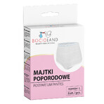 Bocioland, postnatal panties, mesh, size L, 2 pieces