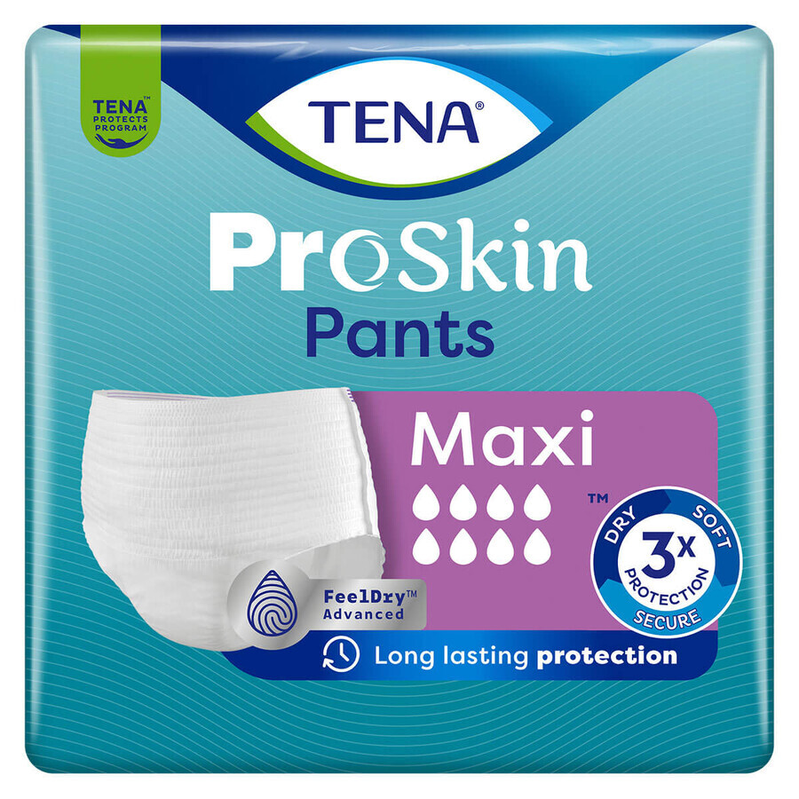 Tena Pants ProSkin, slip assorbenti, taglia S, 65-85 cm, Maxi, 10 pezzi