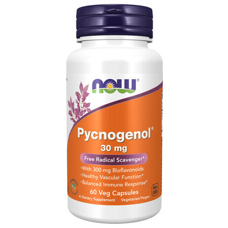 Now Foods Pycnogenol 30 mg, 60 gélules