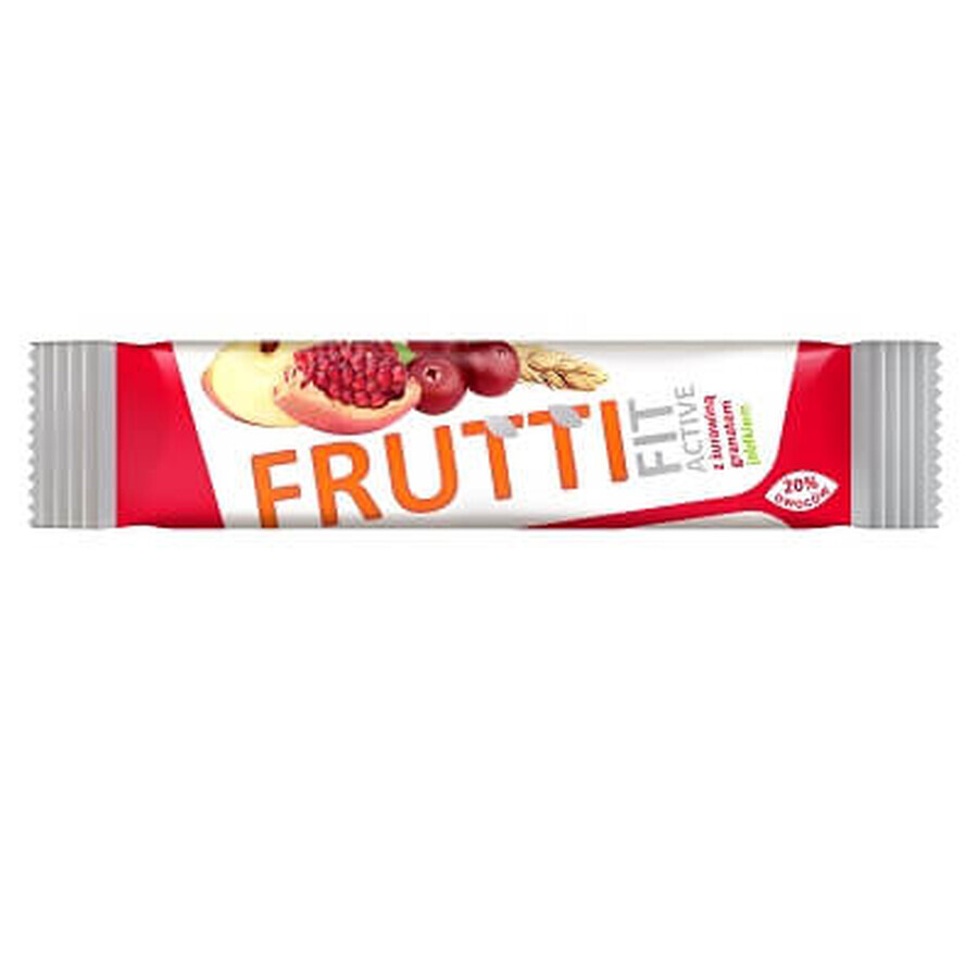 Baton de cereale cu afine rodie si mere, 25 g, Frutti Fit Active