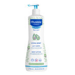 Mustela Bebe Enfant Hydra Bebe Set, Körpermilch 750 ml + sanftes Reinigungsgel 750 ml + gratis Tauschmattenbeutel