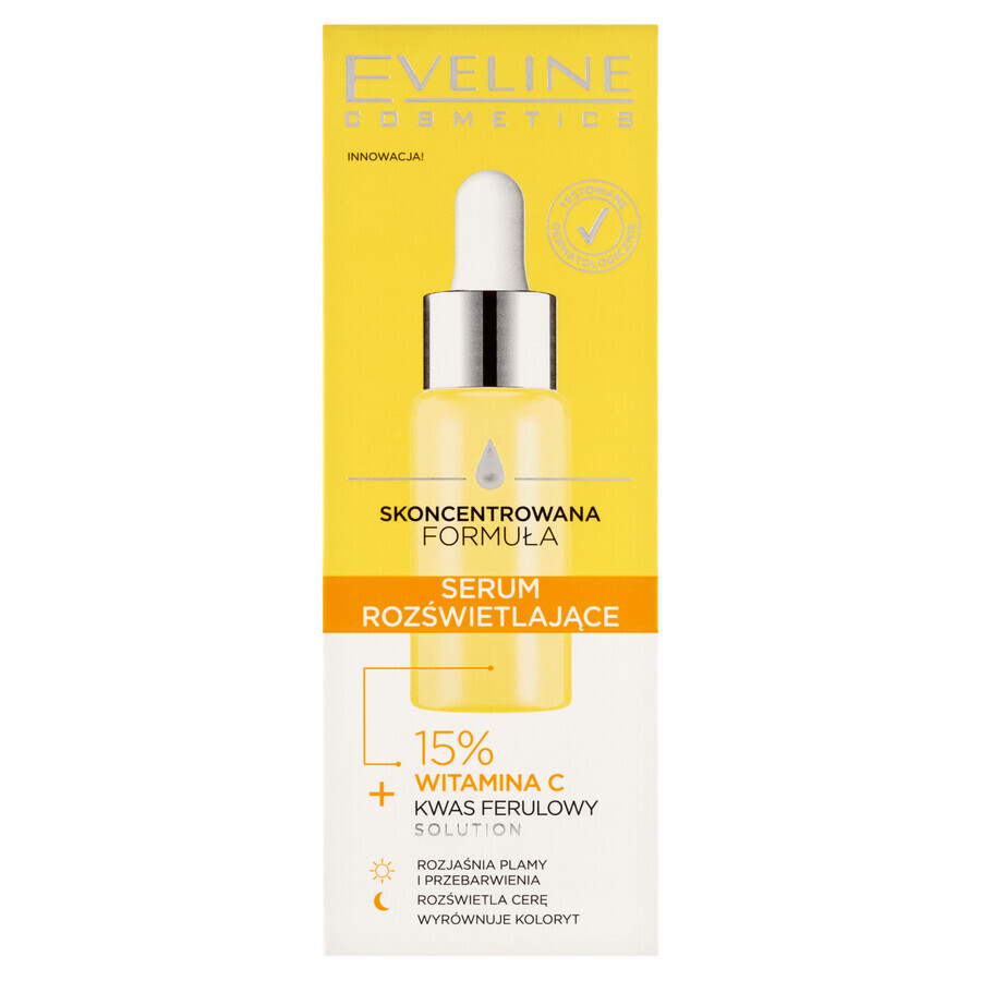 Eveline Cosmetics Concentrated Formula, ser iluminator, 15% vitamina C, 18 ml