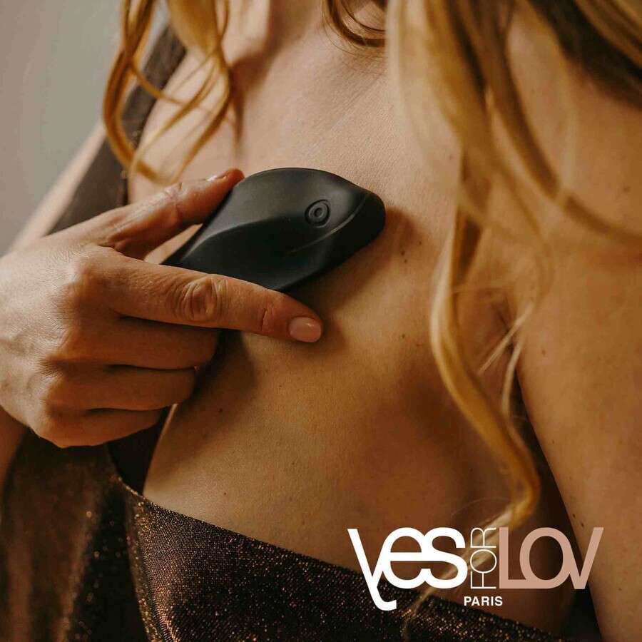 YESforLOV Lov Touch, vibratore per massaggio clitorideo, nero