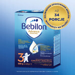 Set Bebilon Advance Pronutra 3 Junior, Milchnahrung, ab 1 Jahr, 2 x 1000 g + Mustela Feuchttücher, 60 gratis