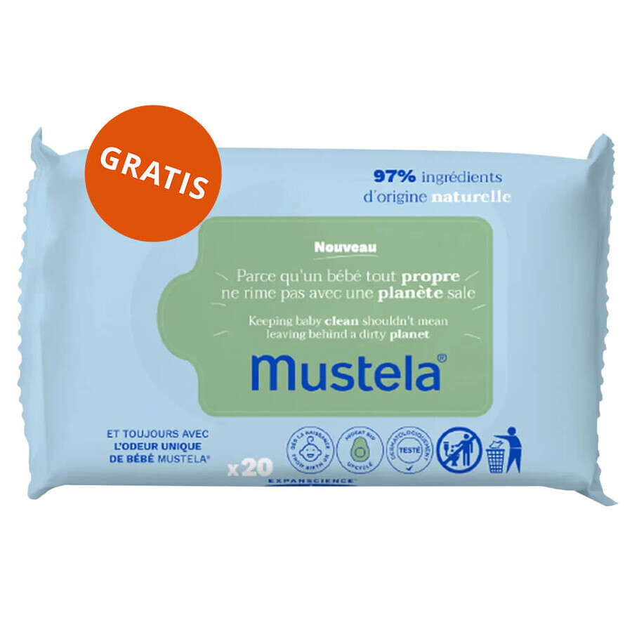 Set Bebilon Advance Pronutra 3 Junior, Milchnahrung, ab 1 Jahr, 2 x 1000 g + Mustela Feuchttücher, 60 gratis