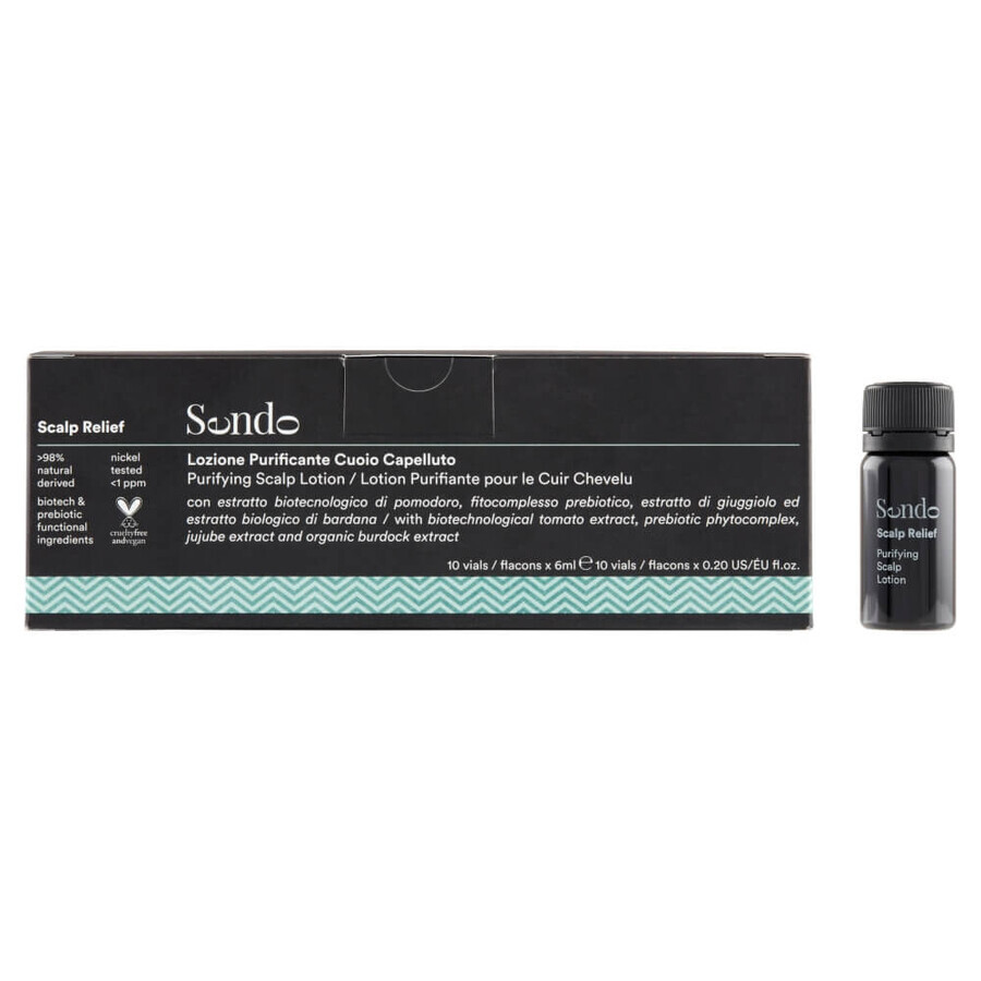 Sendo Scalp relief intensive anti-dandruff treatment in vials, 10 x 6 ml