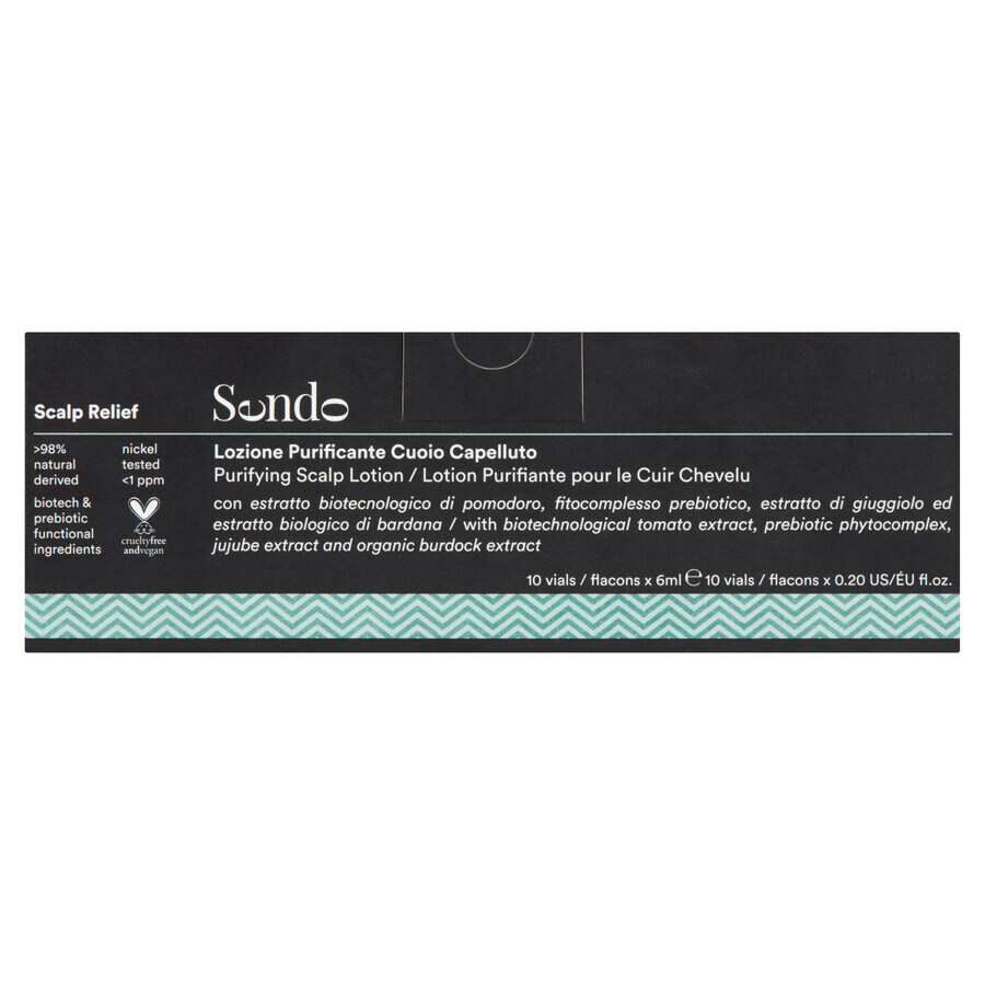 Sendo Scalp relief intensive anti-dandruff treatment in vials, 10 x 6 ml