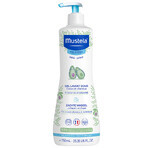 Mustela Bebe Enfant set, zachte wasgel voor lichaam en hoofd, vanaf de geboorte, 750 ml + luiercrème 1,2,3, vanaf de geboorte, 100 ml + gratis bamboe luier