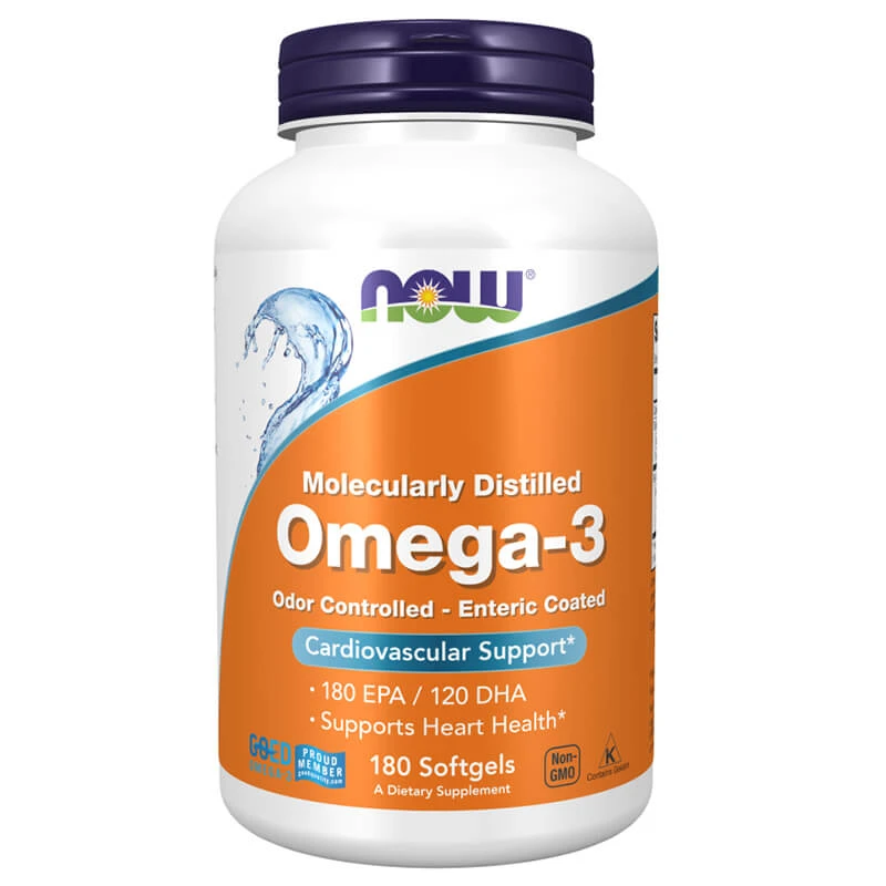 Now Foods Omega-3 1000 mg, 180 Kapseln
