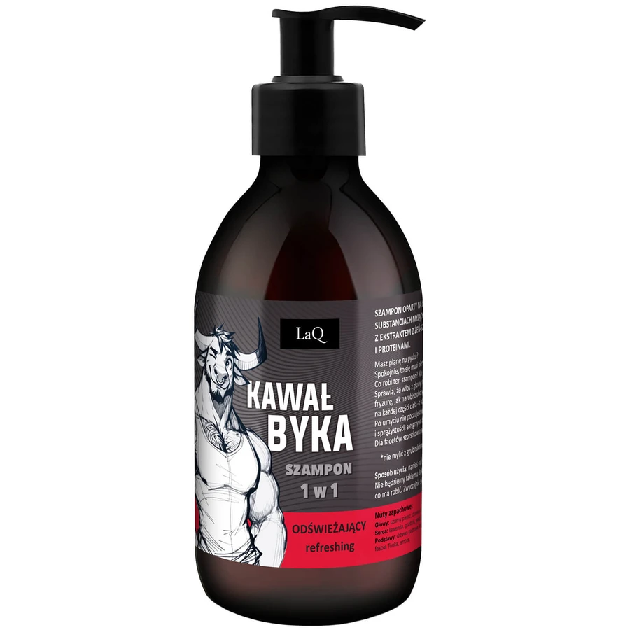 LaQ, Haarshampoo, Bull's Piece, 300 ml