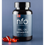 NFO Krill Oil Astaxanthine, krillolie met astaxanthine, 60 softgels