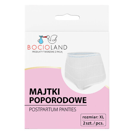 Bocioland, postnatal panties, mesh, size XL, 2 pieces