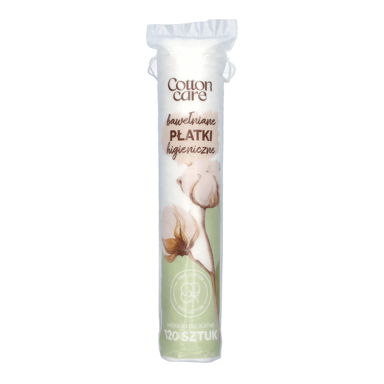 CottonCare, Wattepads, rund, 120 Stück