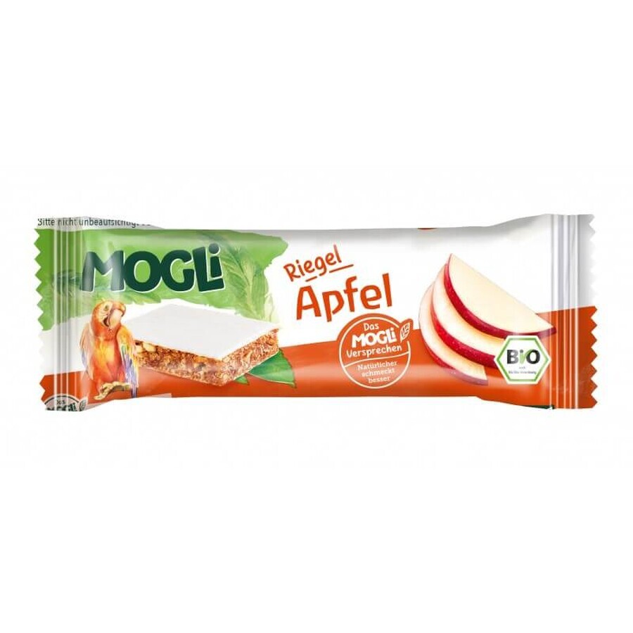 Organic bar with apple, 25 gr, Mogli