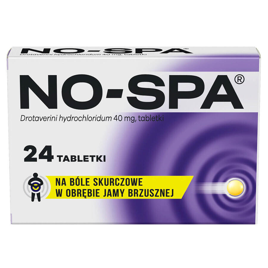 No-Spa 40 mg, 24 tablets