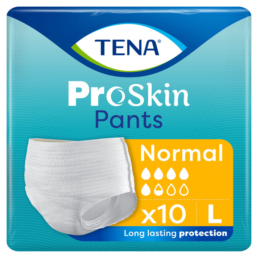 Tena Pants ProSkin, slip assorbenti, taglia L, 100-135 cm, normale, 10 pezzi