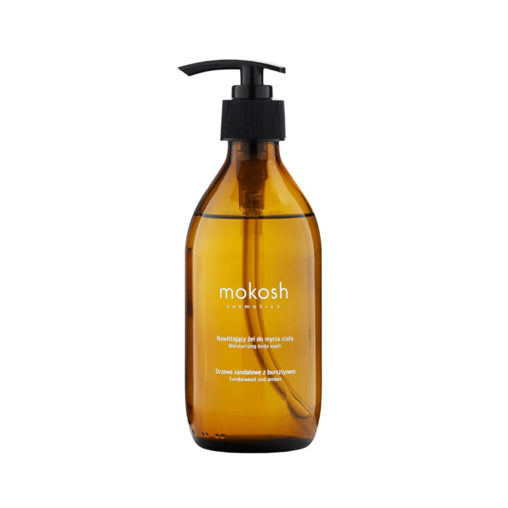 Mokosh feuchtigkeitsspendendes Körperduschgel, Sandelholz mit Amber, 300 ml