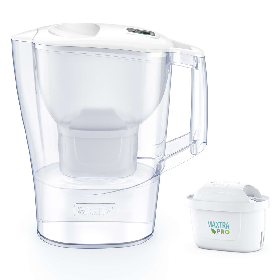 Brita Aluna, carafe avec filtre 2,4 l, blanc + filtre Maxtra Pro Pure Performance, 1 pc