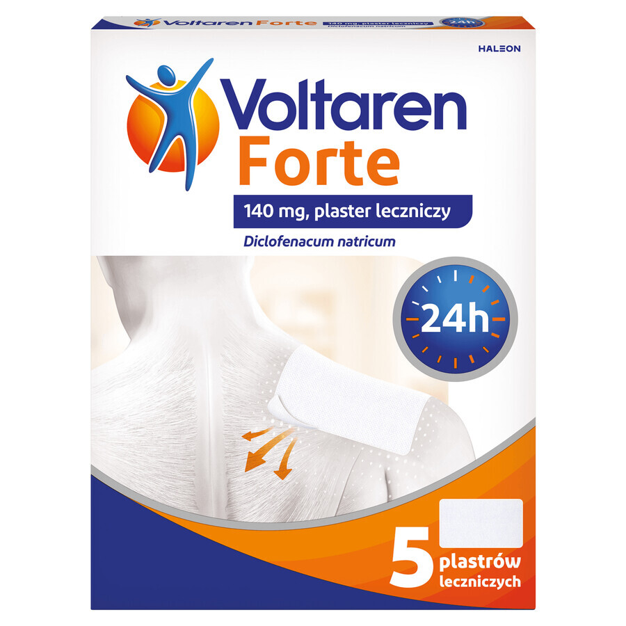 Voltaren Forte 140 mg, cerotto medicato, 5 unità