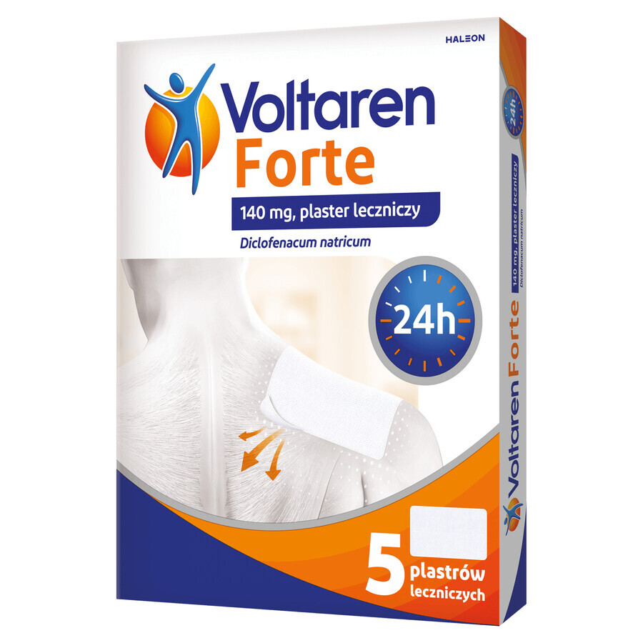 Voltaren Forte 140 mg, cerotto medicato, 5 unità