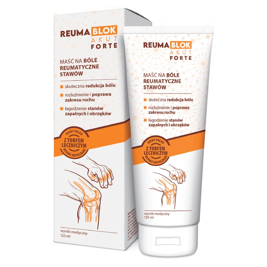 Reumablok Akut Forte, mască pentru dureri reumatice și articulații rigide, 125 ml