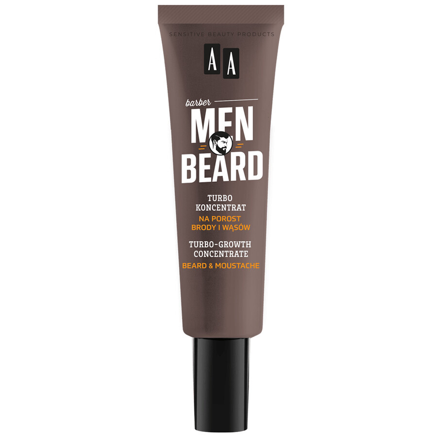 AA Men Beard, turbo-concentrado para el crecimiento de la barba y el bigote, 30 ml