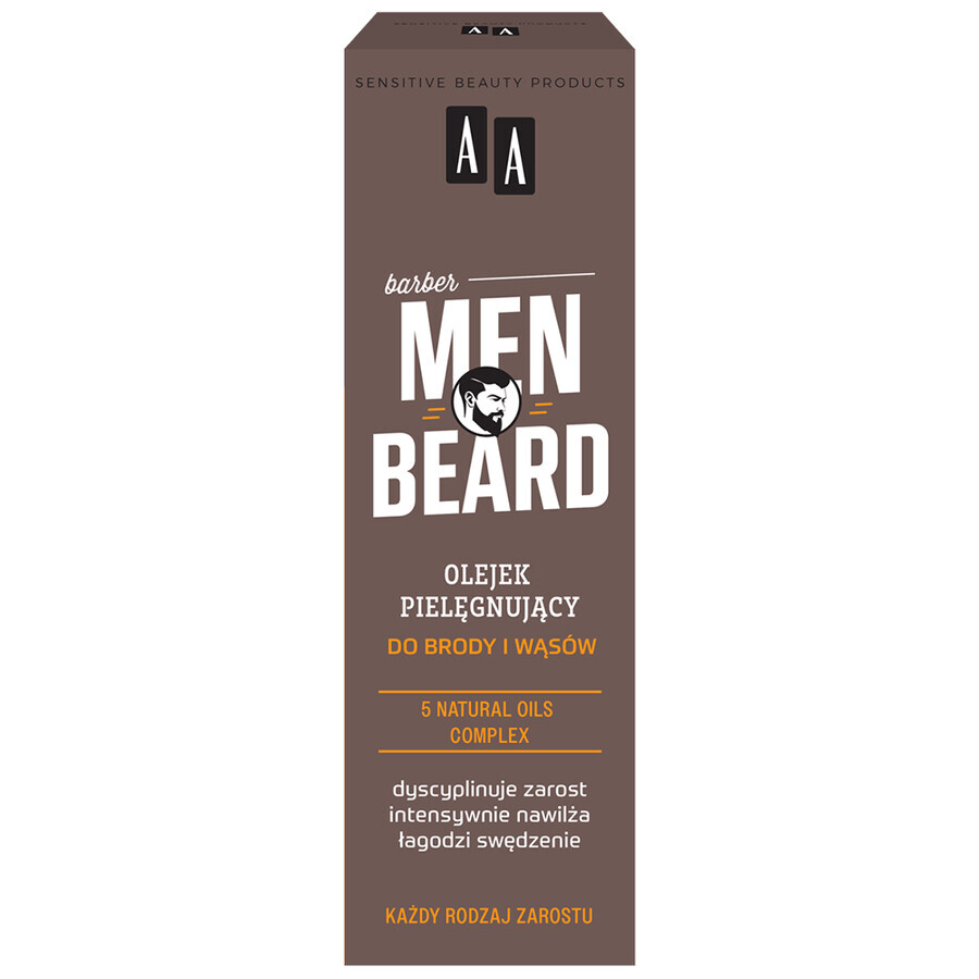 AA Men Beard, turbo-concentrado para el crecimiento de la barba y el bigote, 30 ml