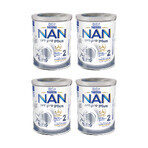 Nestle NAN Optipro Plus 2 HM-O, Formula di proseguimento per bambini di età superiore ai 6 mesi, 4 x 800 g