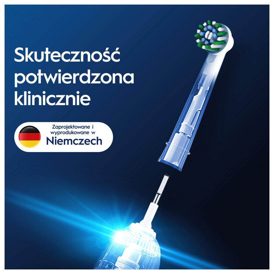 Oral-B Pro Cross Action, Ersatzaufsätze für Clean Maximiser elektrische Zahnbürste, 4 Stück