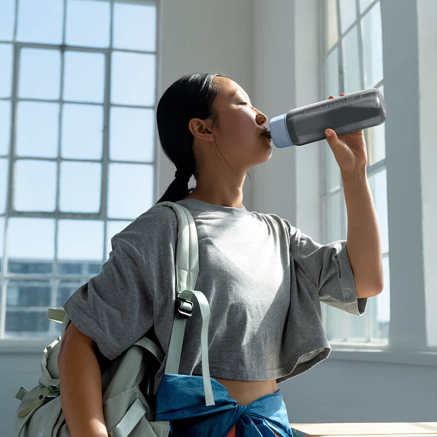 Brita Active, bouteille avec filtre de 0,6 litre, bleu + filtre MicroDisc, 2 pièces