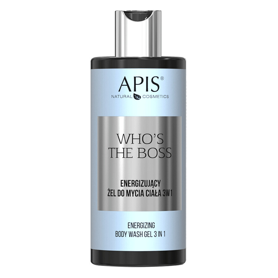 Apis Who's The Boss set, energieke 3-in-1 douchegel 300 ml + energieke lichaams- en handcrème 300 ml