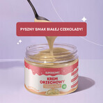 Supersonic, cremă crocantă de nuci, aromă de ciocolată albă cu bucăți de nuci, 250 g