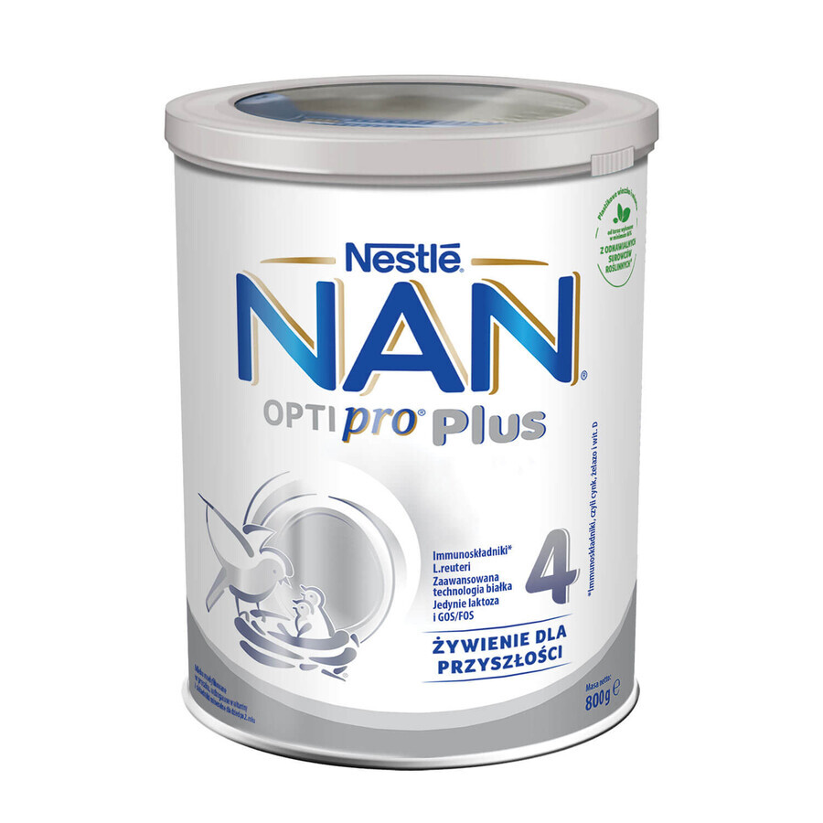 Nestle NAN Optipro Plus 4, modifizierte Milch für Kinder ab 2 Jahren, 4 x 800 g