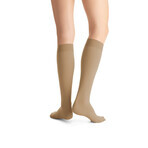 Jobst Ultra Sheer, compression knee socks, CCL2, closed toe, size 4, natural