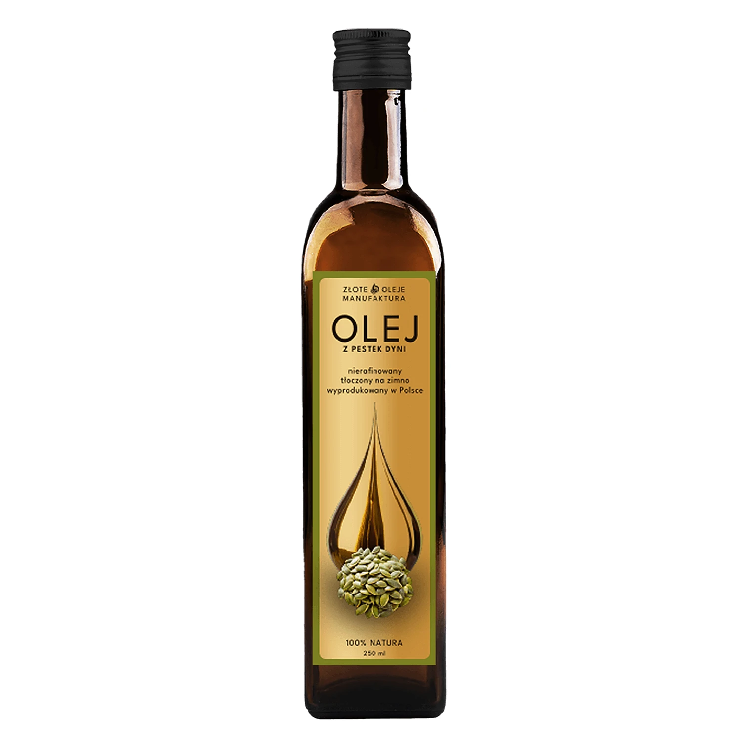 Goldfarmex Golden Oils Kürbiskernöl, kaltgepresst, unraffiniert, 250 ml